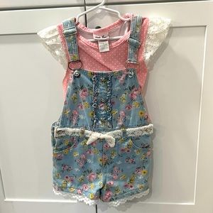 Little Lass matching overall set 💕